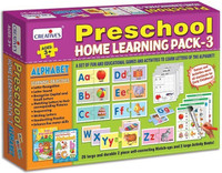 CREATIVE'S Preschool Home Learning Pack - 3, Alphabet(Multicolor)