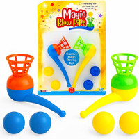 sparnixo Magic Blow Pipe Set of 2 Floating Ball Creative Game Crazy Ball