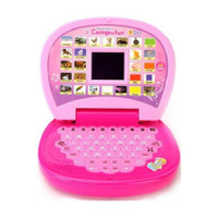 Luxula Educational 26 English Words Laptop Notebook Computer Learning Toy for Kids (Min Age 2)(Pink)