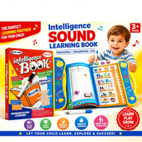 Wonderbox Intelligence Sound Learning Book for kids English Letters, Words, Number, Shapes(Multicolor)
