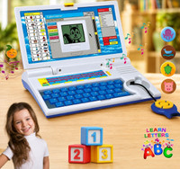 Vincenzo Toys Educational Learning Laptop Toy for Kids with 20+ Learning Activities & Game(Blue)
