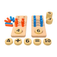 Baba Fab Montessori Math Learning Kit for Kids| Wooden Counting Peg Board,Numbers & Games(Multicolor)