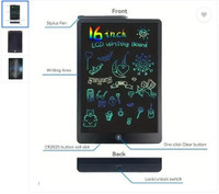 Gambit 16 inch LCD Writing Pad for kids(Black)