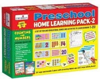 CREATIVE'S Pre- school home learning pack-2 counting and Number( 50 match-ups, activity Guide)(Multicolor)