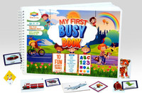 OMNY Give a go My First Busy Book, Kids Activity Play Book for 2 to 4 Years Old(Multicolor)