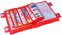 himanshu tex Kids Learning Cushion Alphanumeric, Fruits,Smiley & Characters Cushion Pack of 1(Red)