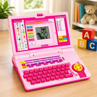 Vincenzo Toys Kids Laptop Computer Toy Electronic Alphabet Number Learning & Educational Toy(Pink)