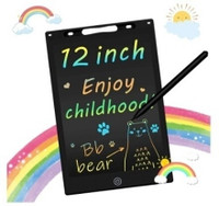 weezly 12inch LCD Writing Pad ,Writing Tablet Erasable & Rechargeable for Kids Adults(Blue)