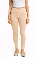 Muskesh Ankle Length Ethnic Wear Legging(Beige, Solid)