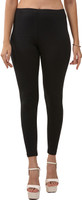 Lyra Ankle Length  Ethnic Wear Legging(Black, Solid)