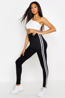 KAPGA GROUP Ankle Length Western Wear Legging(Black, Striped)