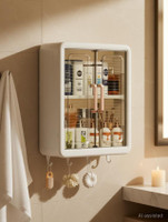 KUVYA Wall Mounted Bathroom Cabinet Plastic Wall Shelf(Number of Shelves - 3, Multicolor)