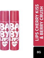 MAYBELLINE NEW YORK Baby Lips Tinted Lip Balm Berry Crush & Cherry Kiss(Pack of: 2, 8 g)