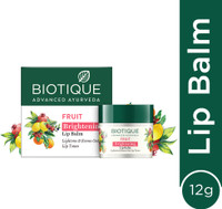 BIOTIQUE Brightening Lip Balm (Fruit Lip Balm) Fruity(Pack of: 1, 12 g)