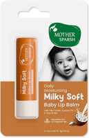 Mother Sparsh Milky Soft Lip Balm for Babies, Nourishes Dry Chapped Lips With Milk Protein Coconut(Pack of: 1, 4 g)