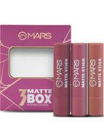 MARS 3 and Matte Lipstick Box Set(Peaches and Nudes-02, 9.6 g)