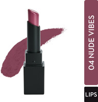 SUGAR Cosmetics Nothing Else Matter Longwear Lipstick(04 Nude Vibes (Mauve Nude), 3.5 g)