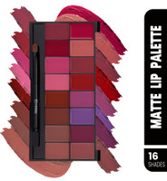 MARS 16 Ultra Pigmented Matte Lip Color Palette(Shade-02, 36 g)