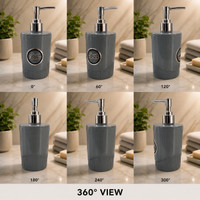 MKJ Plastic Soap Dispenser | Refillable Liquid Hand Wash Pump Bottle| 399 ml Foam, Liquid, Soap Dispenser(Grey)