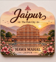 FABREE JPR-HAWA MAHAL-FM Fridge Magnet Pack of 1(Multicolor)