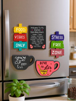 Brothers Creation Fridge Magnet Decorative Item for Refrigerator|Almirah| Fridge Magnet Fridge Magnet, Kitchen Organiser Magnet Pack of 5(Multicolor)