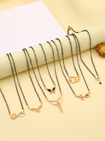pearl jewellery Pack of 7 Gold Plated Mangalsutra for Women Alloy Mangalsutra Brass Mangalsutra