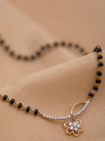 BELWICK American Diamond Gold Plated Mangalsutra Brass Mangalsutra