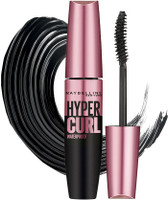 MAYBELLINE NEW YORK Hypercurl Waterproof Mascara, Longlasting, Curls Lashes, Highly Pigmented Colour 9.2 ml(Black)