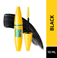 MAYBELLINE NEW YORK Colossal Waterproof Mascara| Volumizing | All Day Wear | Black 10 ml(Black)