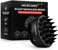 MILDCARES Hair Scalp Massager Brush | Soft Silicone Scrubber for Hair Growth Dandruff Care