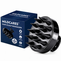MILDCARES Scalp Scrubber & Exfoliator | Silicone Scalp Massager for Dandruff Removal