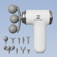 Zovilstore 9 In 1 Mini Gun Massager Machine for Pain Relief- Body,Neck,Shoulders,Arms &Feet Massager Portable Muscle Therapy for Pain Relief Fascia Massage Gun with 3 Heads Massager(Multicolor)