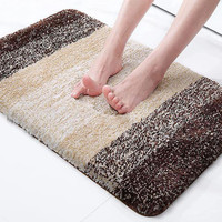 MAA HOME CONCEPT Microfiber Bathroom Mat(Brown, Free)