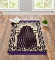 Hometara Cotton Prayer Mat(Purple, Large)