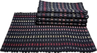 SHAH FASHION HUB Cotton Bathroom Mat(Multicolor, Pack of 5, Medium)