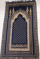 Lavingston Velvet Prayer Mat(Blue, Medium)