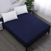 AEEBSH King Size Fitted Micro Waterproof Mattress Cover(198.12 cm x 182.88 cm, Blue)