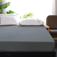 AEEBSH King Size Fitted Micro Waterproof Mattress Cover(198.12 cm x 182.88 cm, Grey)