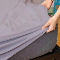 AEEBSH King Size Fitted Micro Breathable, Stretchable, Waterproof Mattress Cover(198 cm x 153 cm, Grey)