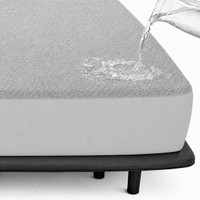 Magixy King Size Fitted Terry Cotton Breathable, Stretchable, Waterproof Mattress Cover(198.12 cm x 182.88 cm, Grey)