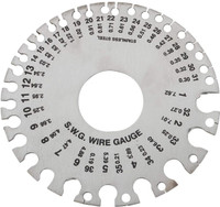 AS TOOL CENTER Wire Gauge Inch size stainless steel white pack of 1 Ring Gauge
