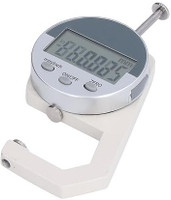 KAFAR Micrometer,Power Off 0to25.4mm Range Mini Portable Thickness Meter for Leather Height Gauge