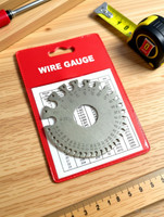 STAR TOOLLS SWG Round Wire Cable Gauge Standard Thickness Gauge & Very Clear NO and Letters Marking Gauge