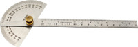 SAMENX Degree Protractor 12" In (300mm) 0-180 Degrees Measurement with Adjustable Screw Snap Gauge