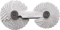 SUMMIT Screw Thread Pitch Gauge Metric & Whitworth - 52 Blades - inch and mm Radius Gauge