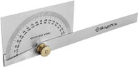 Buyohlic Stainless Steel Protractor 0-180 degrees Machine Tools (Square Head Protractor) Snap Gauge