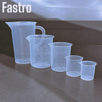 fastro Plastic Measuring Jug 1000ml & Measuring Beaker 500, 250, 100, 50ml Combo Set Measuring Cup Set(1000 ml)