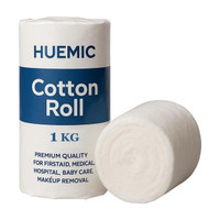 Huemic 1 kg Medical Grade Cotton Roll – Cotton Surgical Absorbent Wool Gauze Medical Dressing