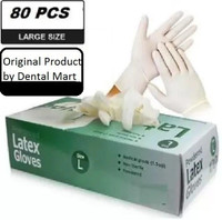 DM India Best Quality Surgical Latex Gloves Latex Examination Gloves Latex Surgical Gloves(Pack of 80)