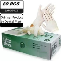 DM India Best Quality Surgical Latex Gloves Latex Examination Gloves Latex Surgical Gloves(Pack of 80)